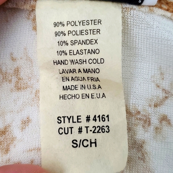 Draped Neck Semi Sheer Top - Picture 5 of 5